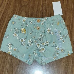 OshKosh Floral Print Linen Shorts sz 3T NWT